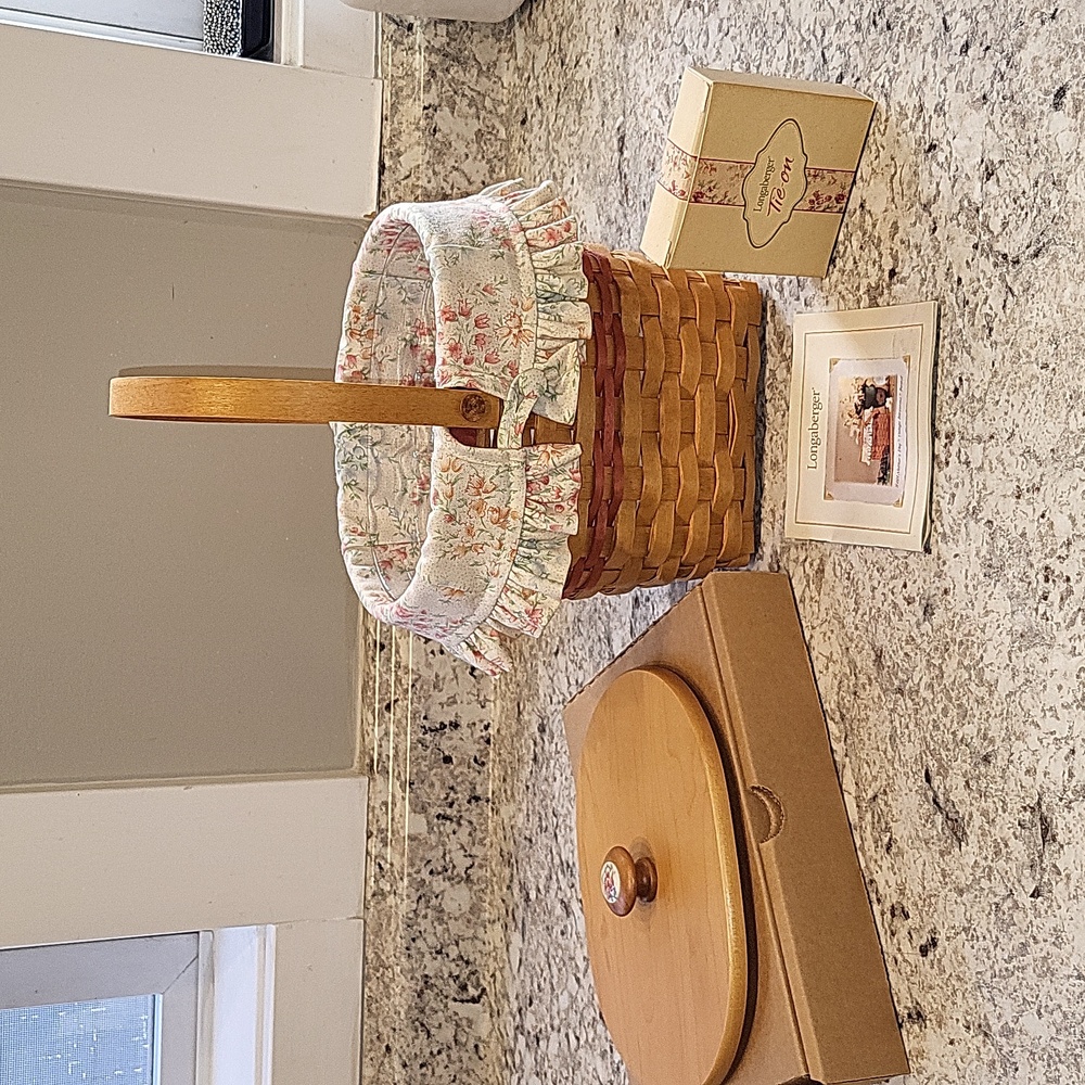 Longaberger Vintage Blossoms Basket Accessories